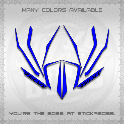 AEROX V3 STRIPING DECALS (TURBO YECVT)STICKER DECALS By STICKABOSS