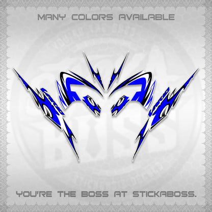 CLICK 125 V3 VARIO STRIPING FOR WHITE DECALS (2026 NEW LED DESIGN) STICKER KITS By STICKABOSS