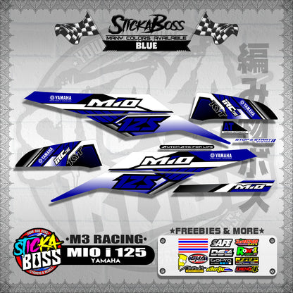MIO i 125 STOCK DECALS ( M3 RACING ) 【WITH FREEBIES】