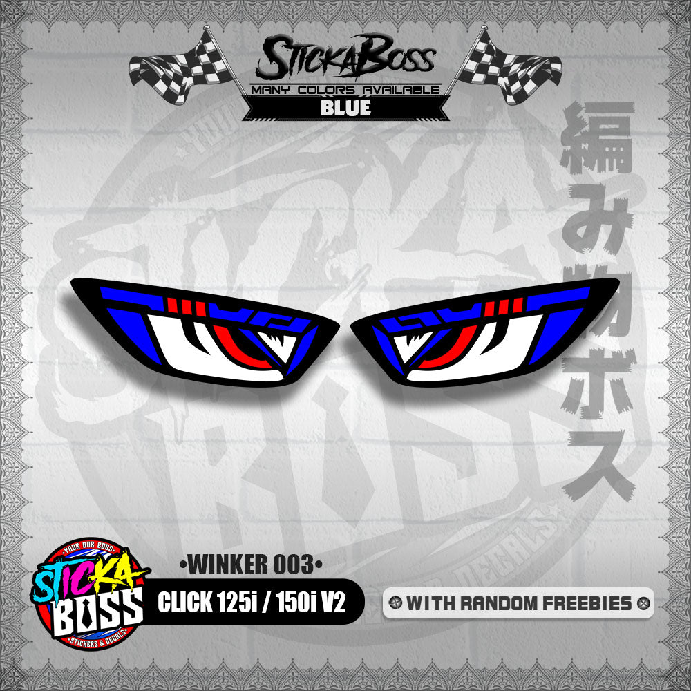 CLICK 125i / 150i V2 (WINKER 003) TRANSPARENT【WITH FREEBIES】