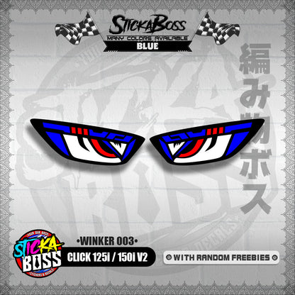 CLICK 125i / 150i V2 (WINKER 003) TRANSPARENT【WITH FREEBIES】