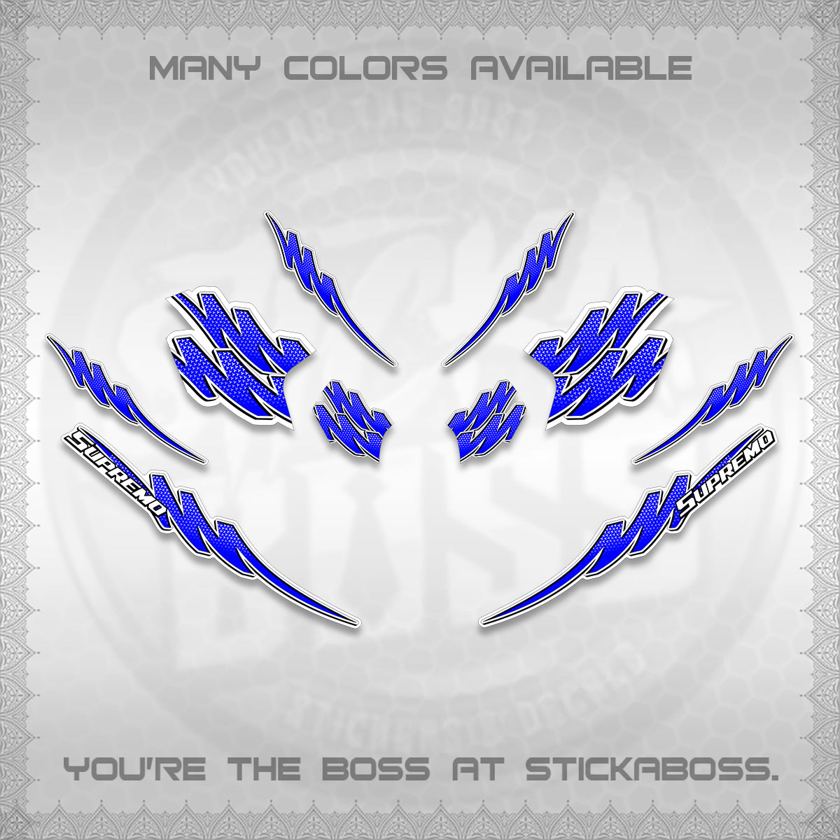 ADV 160 STRIPING FOR WHITE  (1 TONE PUTREA VIRDIAN)STICKER DECALS By STICKABOSS
