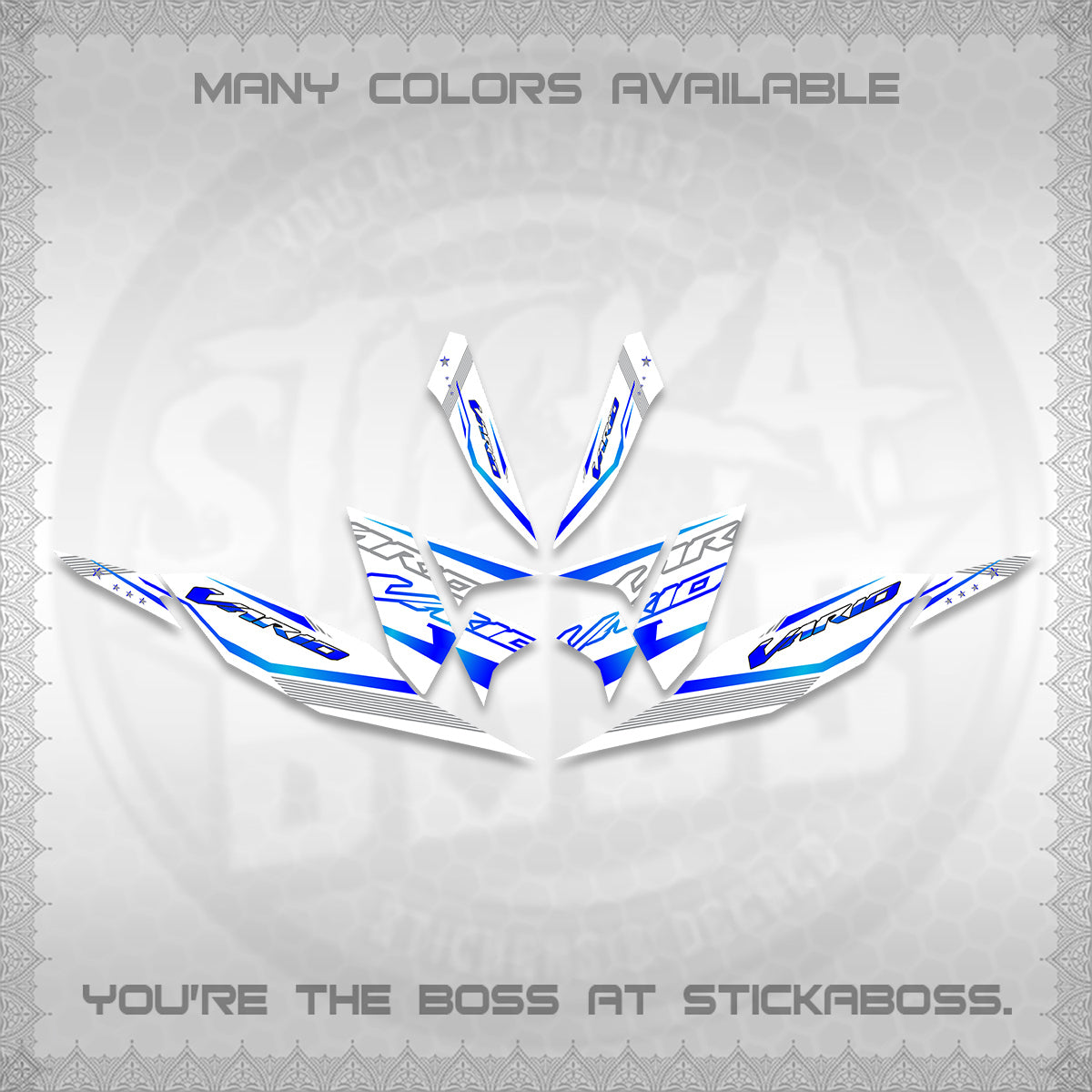 CLICK 125 V4 VARIO DECALS (2026 WHITE EDITION DESIGN) STICKER KITS By STICKABOSS