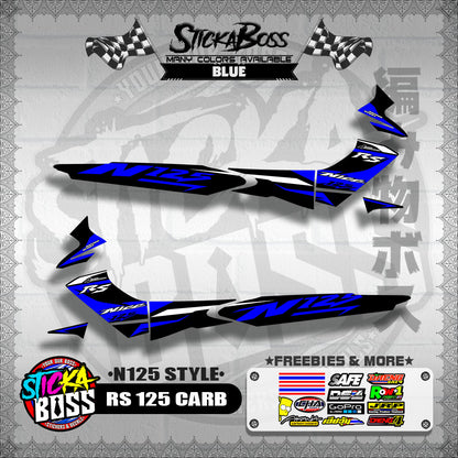 RS 125 CARB DECALS ( N125 STYLE )【WITH FREEBIES】
