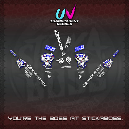 CLICK V2 UV TRANSPARENT DECALS (2026 RACE ZOMBIE DESIGN)STICKER DECALS By STICKABOSS