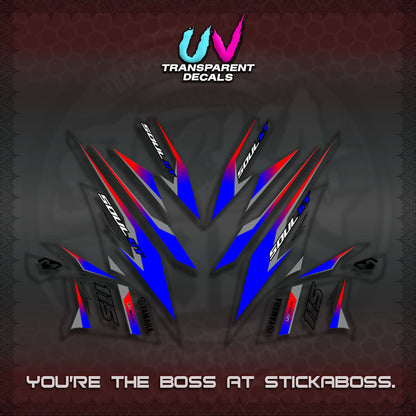 MIO SOUL I 115 GT INDO UV TRANSPARENT DECALS(0003 DESIGN)STICKER DECALS By STICKABOSS