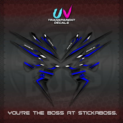 【PREMIUM UV PRINT】TRANSPARENT MIO SOUL i 115 GT INDO STRIPING DECALS (2026 DESIGN 001)By STICKABOSS