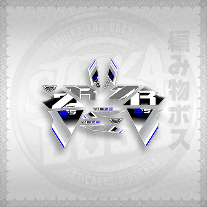 STICKER DECALS for SNIPER 155 (S155Y1SIPHFOWH) By STICKABOSS (SOFIE LAMINATED WATERPROOF)