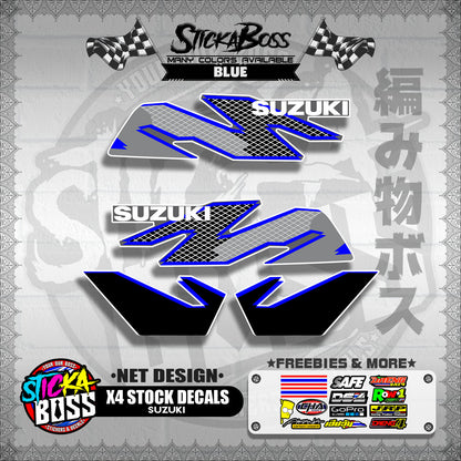 X4 STOCK DECALS ( NET DESIGN )【WITH FREEBIES】