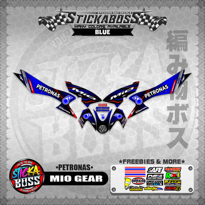 MIO GEAR STICKER DECALS ( PETRONAS )【WITH FREEBIES】