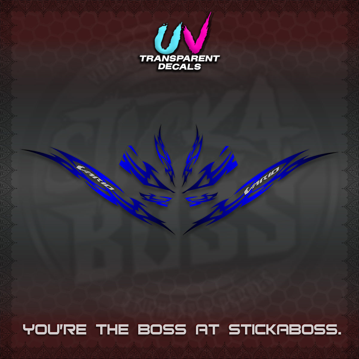 CLICK 125 V3 INDO VARIO UV TRANSPARENT DECALS (2026 NUSANTARA STRIPING) STICKER DECALS By STICKABOSS