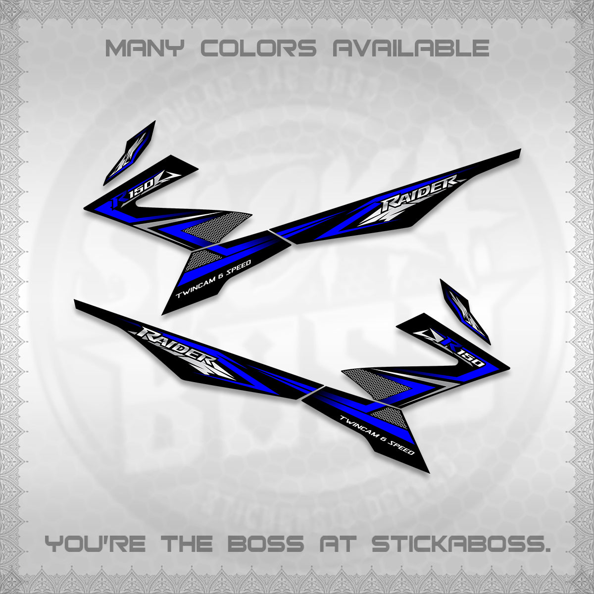 RAIDER 150 FI DECALS (TH CODE 1) STICKER DECALS BY STICKABOSS