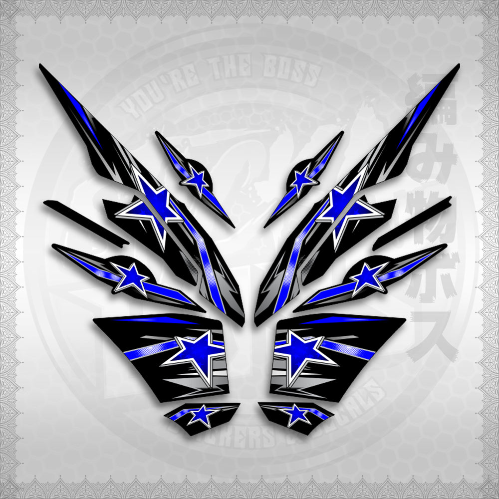 STICKER DECALS for AEROX V3 ALPHA TURBO INDO (AV3LESTSE) By STICKABOSS (SOFIE LAMINATED WATERPROOF)