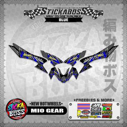MIO GEAR STICKER DECALS ( NEW HOTWHEELS )【WITH FREEBIES】