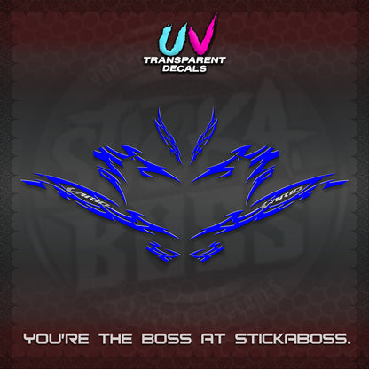 CLICK 125 V4 INDO VARIO UV TRANSPARENT DECALS (2026 NUSANTARA STRIPING) STICKER DECALS By STICKABOSS
