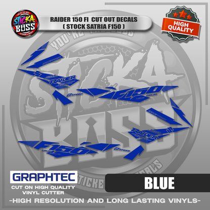 RAIDER 150 FI CUT OUT DECALS ( STOCK SATRIA F150 ) | VINYL WATERPROOF CUT-OUT STICKER DECALS