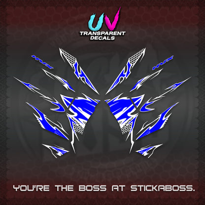 AEROX 155 V2 UV TRANSPARENT (VIETNAM STYLE-1 SPOT) FOR DARK COLORED COVER DECALS By STICKABOSS