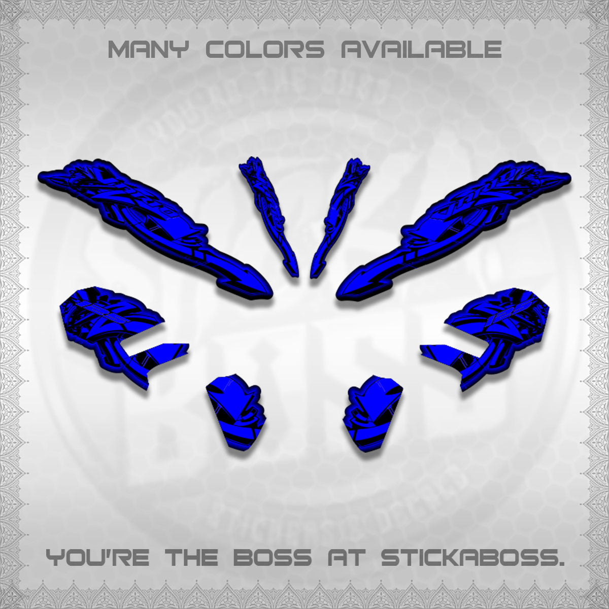 CLICK V3 STRIPING VARIO DECALS (GRAPHITY ARROW DESIGN)STICKER DECALS BY STICKABOSS