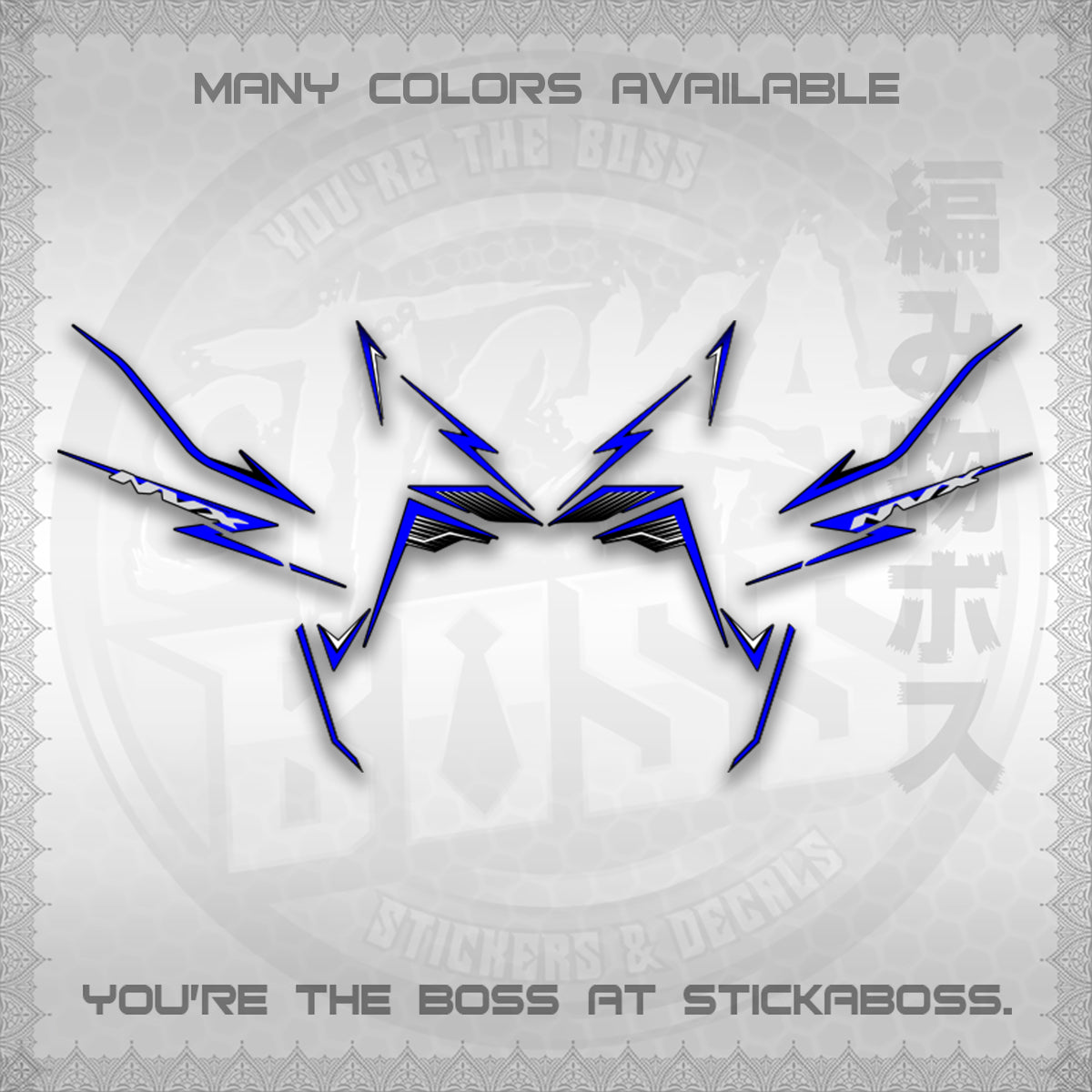 AEROX V3 NVX MALAY DECALS (HIBISCUS MOTIF) STICKER DECALS By STICKABOSS