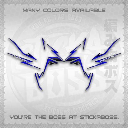 AEROX V3 NVX MALAY DECALS (HIBISCUS MOTIF) STICKER DECALS By STICKABOSS