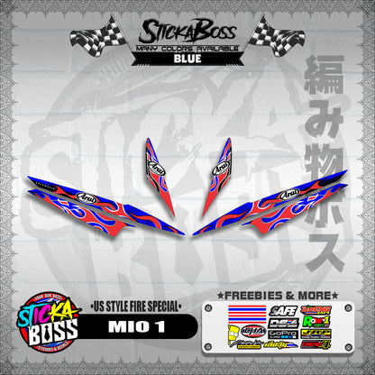 MIO 1 DECALS ( US STYLE FIRE SPECIAL )【WITH FREEBIES】