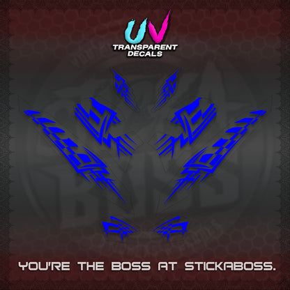 CLICK 125 V3 VARIO INDO-MALAY UV TRANSPARENT DECALS (2026 TRIBAL LINES DESIGN) STICKER DECALS By STICKABOSS