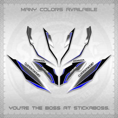 CLICK 125 V3 VARIO DECALS (2026 INDO HONEYCOMB DESIGN) STICKER DECALS By STICKABOSS (Copy)