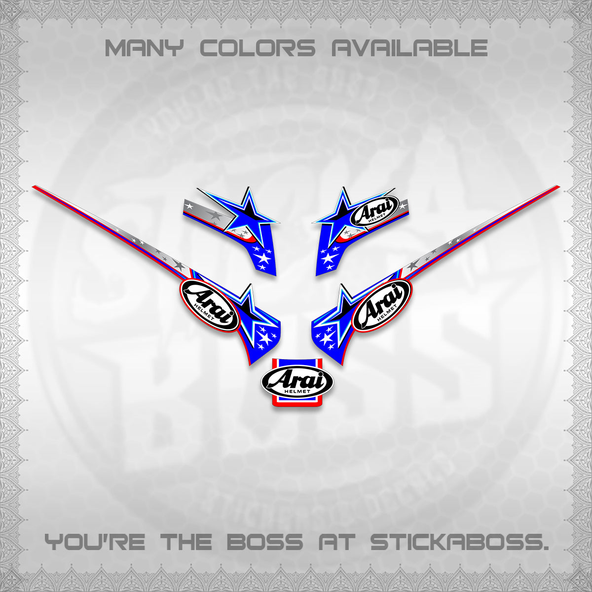GIORNO 125 THAI DECALS (2026 ARAI S001) STICKER DECALS BY STICKABOSS