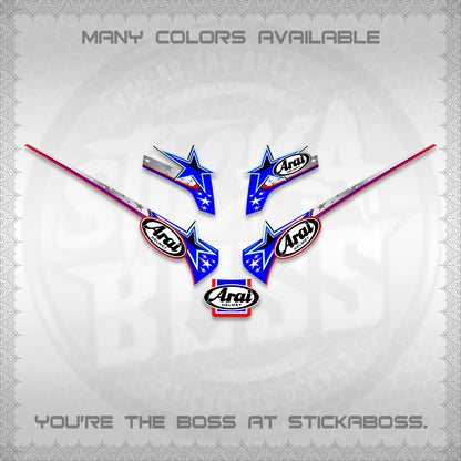 GIORNO 125 THAI DECALS (2026 ARAI S001) STICKER DECALS BY STICKABOSS