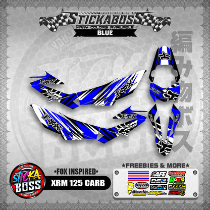 XRM 125 CARB STICKER FULL DECALS ( FOX INSPIRED )【WITH FREEBIES】