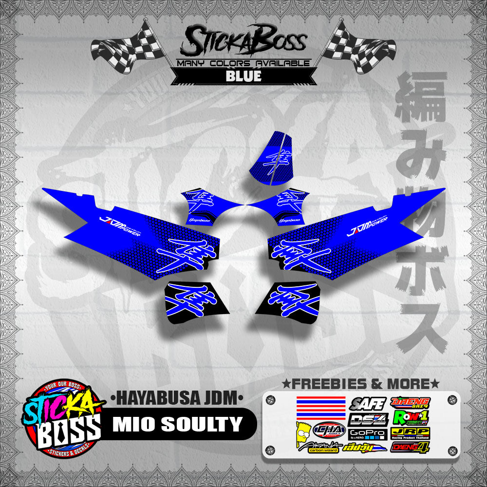 MIO SOULTY DECALS ( HAYABUSA JDM )【WITH FREEBIES】