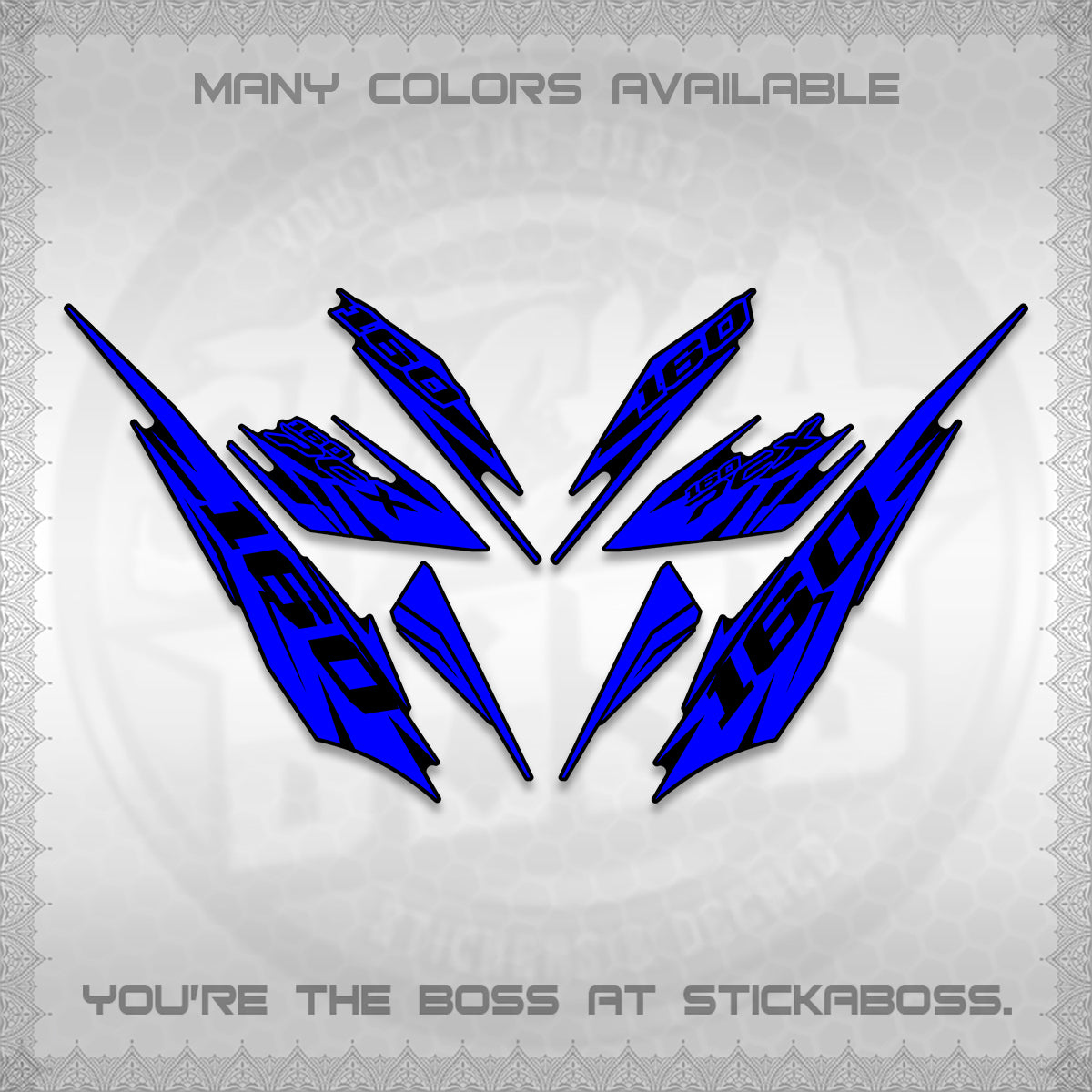 PCX 150 160 INDO DECALS (2026 NEW 08 DESIGN) STICKER DECALS By STICKABOSS