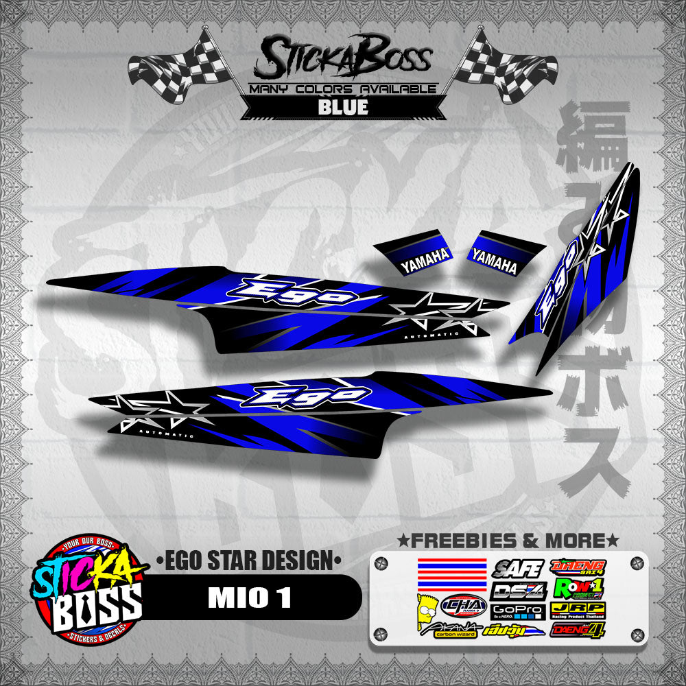 MIO 1 DECALS ( EGO STAR DESIGN )【WITH FREEBIES】