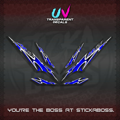 MIO 1 INDO UV TRANSPARENT (STRIPING A46 DESIGN)STICKER DECALS By STICKABOSS
