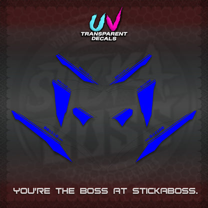 CLICK V2 UV TRANSPARENT DECALS (TRUENO STYLE DESIGN) STICKER KITS BY STICKABOSS