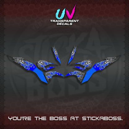 【PREMIUM UV PRINT】TRANSPARENT CLICK 125 V3  DECALS(ARAI API NEW TERBARU DESIGN)By STICKABOSS