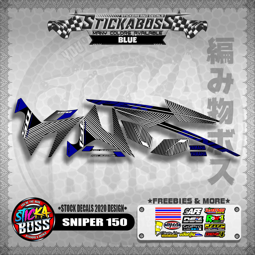 SNIPER 150 ( STOCK DECALS 2020 DESIGN ) 【WITH FREEBIES】