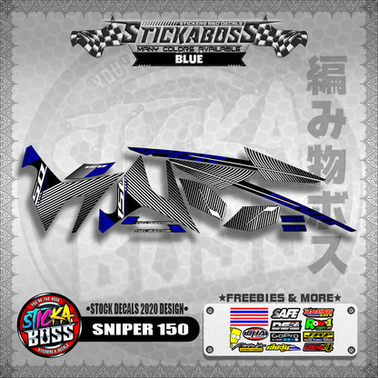 SNIPER 150 ( STOCK DECALS 2020 DESIGN ) 【WITH FREEBIES】
