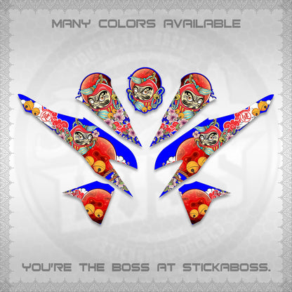 CLICK 125 V2 VARIO DECALS (DARUMA CLOUDS DESIGN) STICKER DECALS By STICKABOSS (Copy)