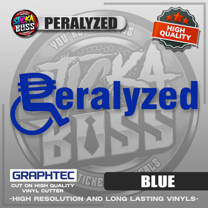 PERALYZED | VINYL WATERPROOF CUT-OUT STICKER DECALS【Stickaboss】