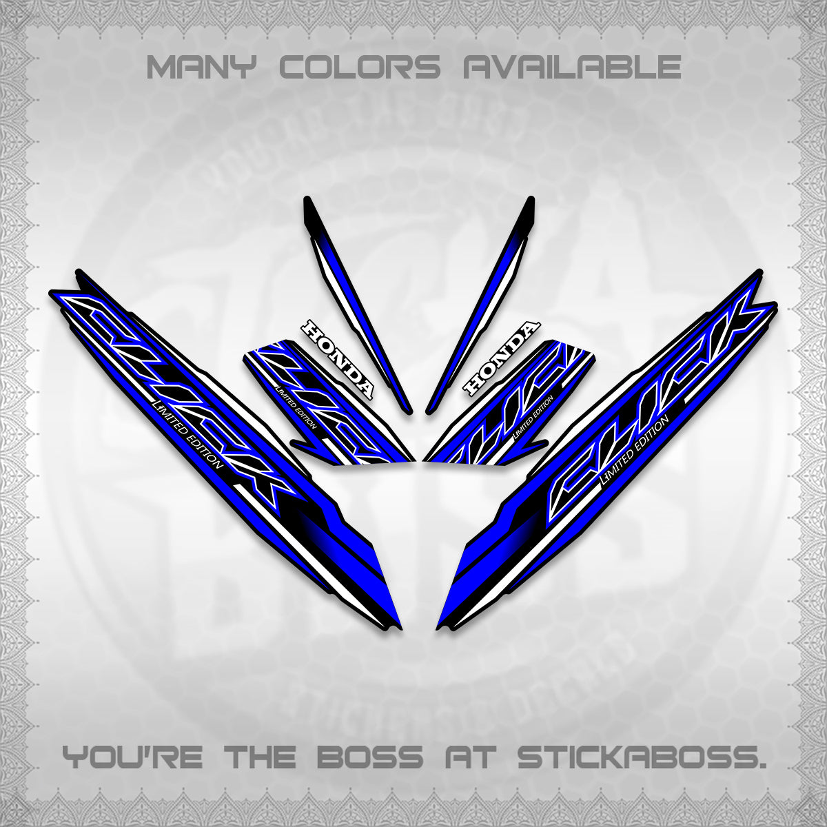 CLICK 125 V3 INDO DECALS (2024 SV 13-A2 STYLE) STICKER KITS By STICKABOSS