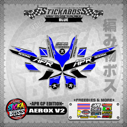 AEROX V2 STICKER DECALS ( APR GP EDITION )【WITH FREEBIES】