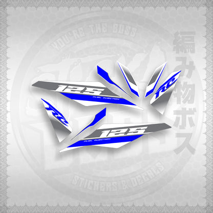 STICKER DECALS for MIO I 125 (MIIM3DARCEDFOWH) By STICKABOSS (SOFIE LAMINATED)