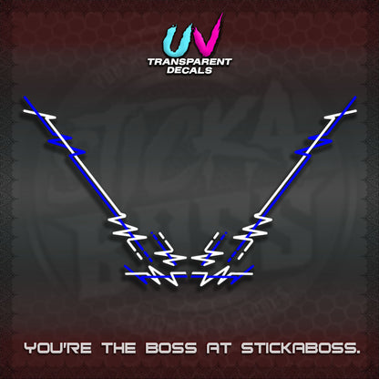 HONDA GIONO UV TRANSPARENT DECALS (PINSTRIPING DESIGN)STICKER DECALS By STICKABOSS