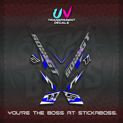 MIO SOUL I 115 GT INDO UV TRANSPARENT DECALS(0005 DESIGN)STICKER DECALS By STICKABOSS