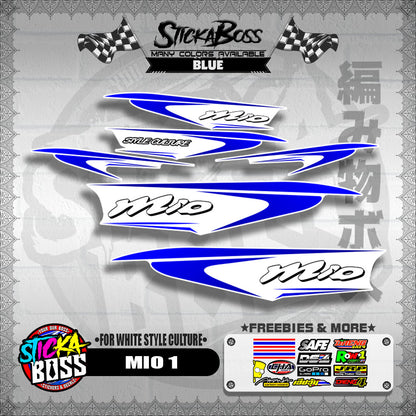 MIO 1 DECALS ( FOR WHITE STYLE CULTURE )【WITH FREEBIES】