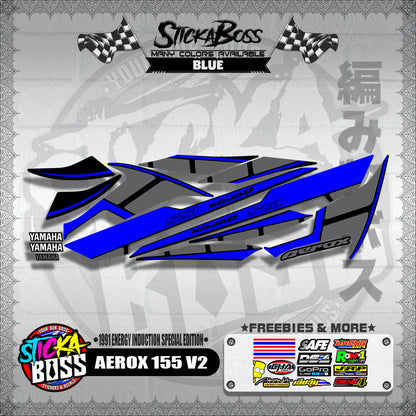 AEROX 155 V2 DECALS ( 1991 ENERGY INDUCTION SPECIAL EDITION )【WITH FREEBIES】