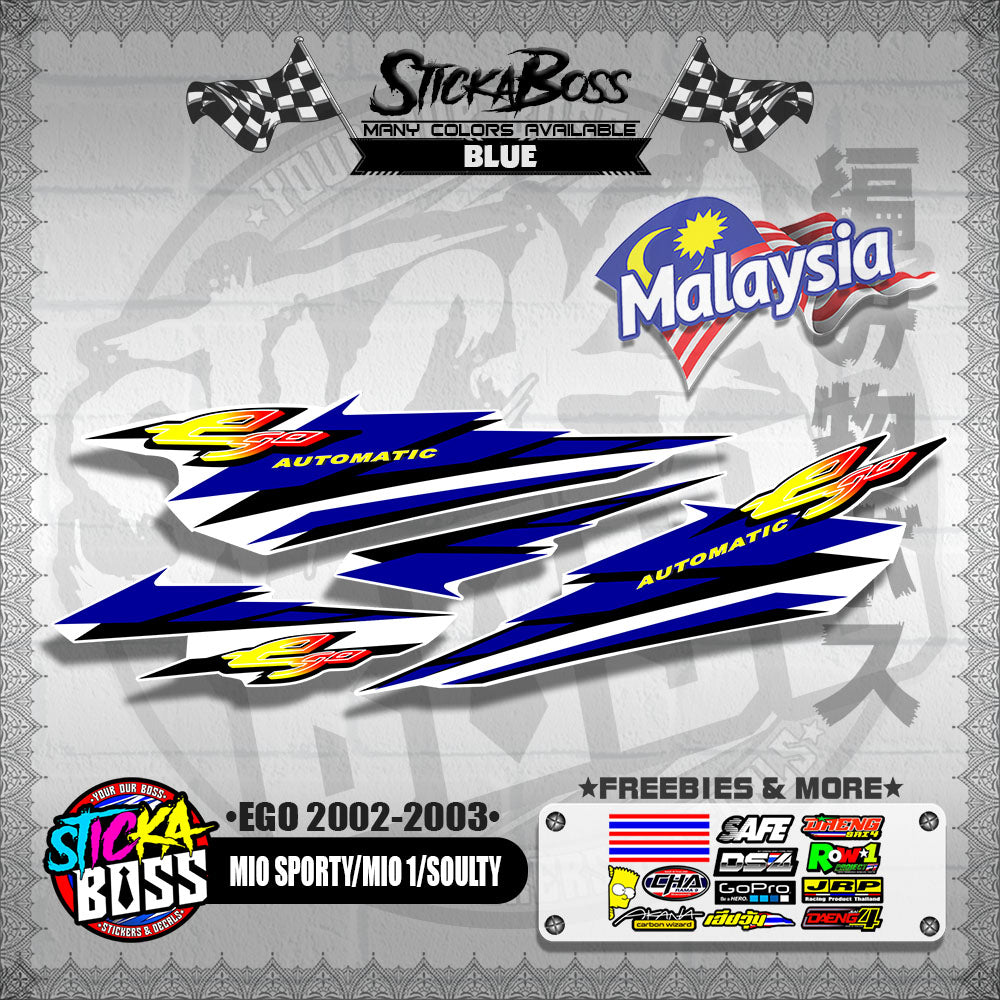 MIO SPORTY / MIO 1 / SOULTY DECALS ( EGO 2002-2003 )【WITH FREEBIES】