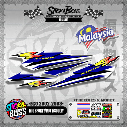 MIO SPORTY / MIO 1 / SOULTY DECALS ( EGO 2002-2003 )【WITH FREEBIES】