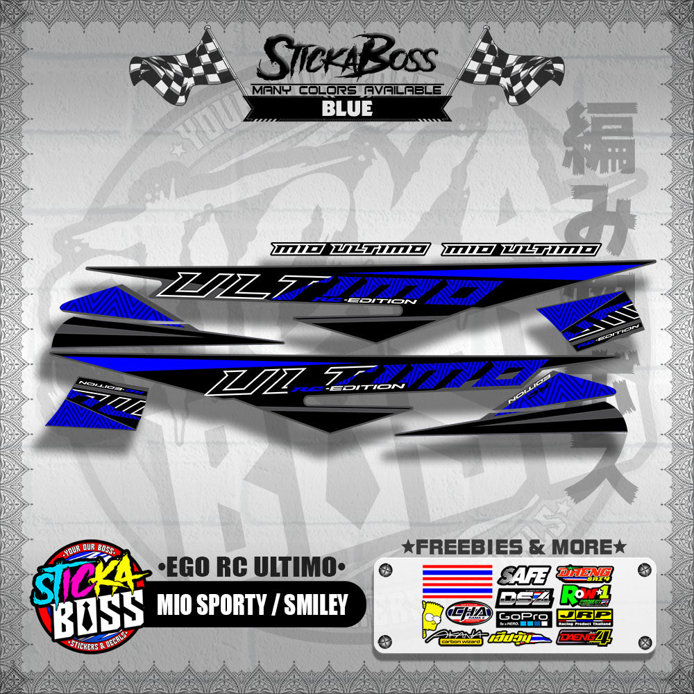 MIO SPORTY / SMILEY DECALS ( EGO RC ULTIMO )【WITH FREEBIES】
